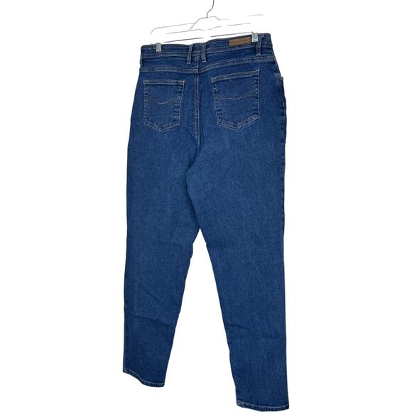 Gloria Vanderbilt Stretch Jeans Women’s 16 Medium Blue Denim High Rise Tapered - Picture 8 of 13